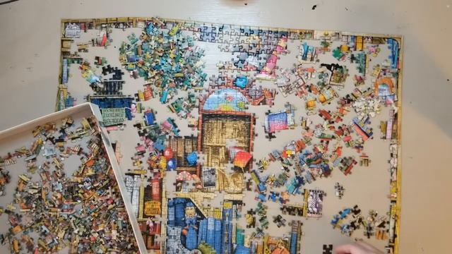 Time-lapse 1000-piece jigsaw puzzle Ravensburger Colin Thompson Bizarre Bookshop 2 смотреть онлайн