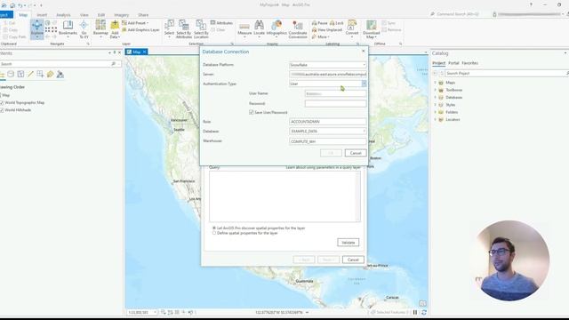 Connect Snowflake to ArcGIS Pro to create a live map layer смотреть онлайн