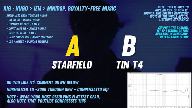 Moondrop Starfield Soundtest Vs Tin T4 - $100 Dynamic Driver Battle ( Updated Soundtest )