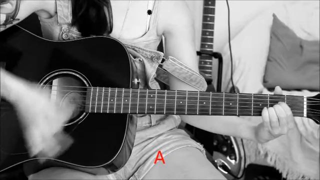 Rock and roll - Avril Lavigne. Guitar cover with chords / acordes смотреть онлайн
