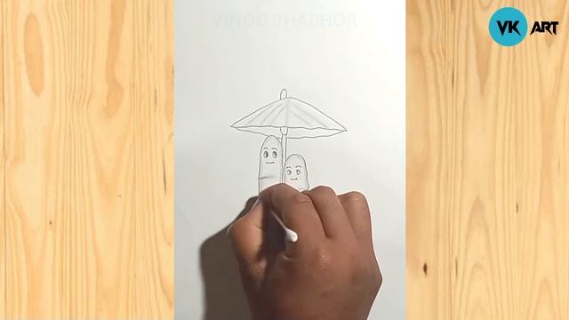 How To Draw Couple Two Fingers || Pencil Sketch Drawing || Vk Art смотреть онлайн