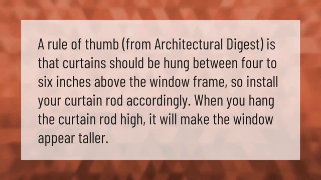 Where should curtain rod brackets be placed? смотреть онлайн
