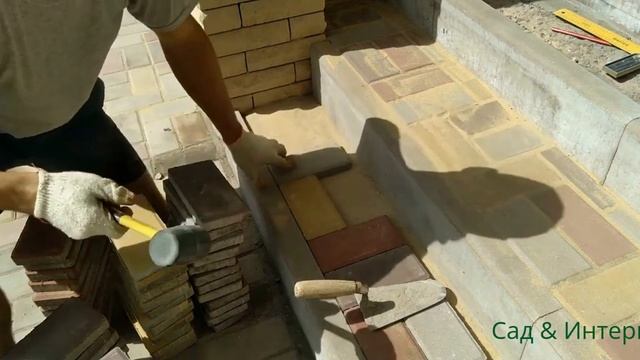 Преображение крыльца. Облицовка ступеней тротуарной плиткой. Мастер класс. смотреть онлайн