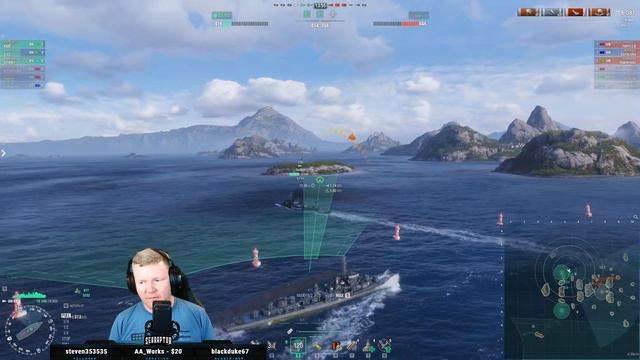 World of Warships - Quick Cut: Tier VIII Premium American Destroyer USS Kidd (Ranked Gameplay) смотреть онлайн