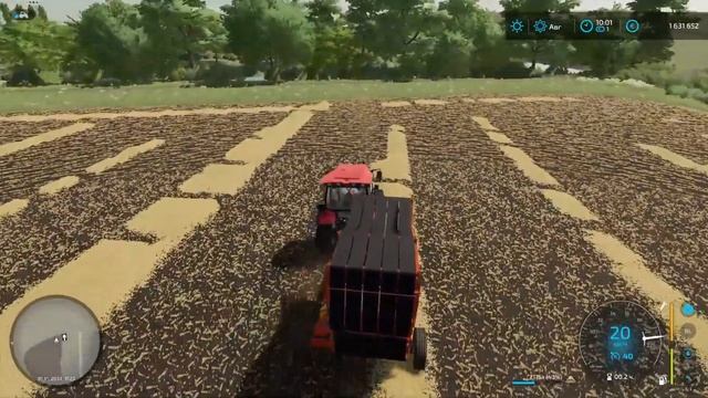 FS 22 Карта "Колхоз Южный" - Часть 3. Тюкуем солому для коровника смотреть онлайн