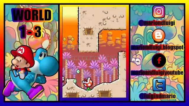 Let's Play Yoshi's Island DS - 100% Walkthrough World 1 - 3 (Full Gameplay) смотреть онлайн