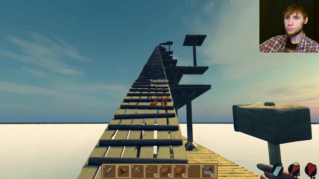 Raft Версия 1.04 - КОНЕЦ КАРТЫ! КРАЙ МИРА? 55 ЭТАЖЕЙ! #8 смотреть онлайн
