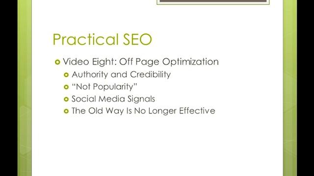 8 of 12 SEO 2013 Free Training Series смотреть онлайн