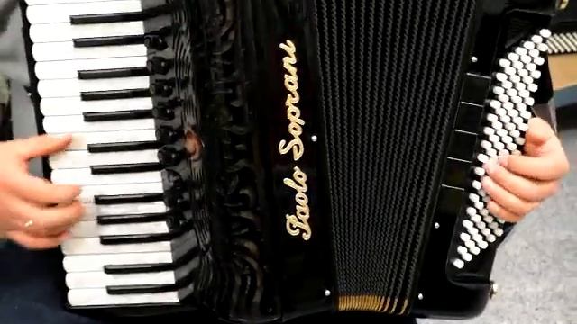 Akkordeon Paolo Soprani Mod.Super Paolo 34/96 150° Cassotto black/gold,limitierte Auflage смотреть онлайн