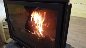 Реальное испытание каминной топки Альфа 800. Идеальная каминная топка для загородного дома.