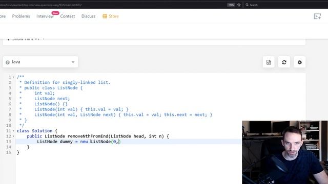 Remove Nth Node From End of List | LeetCode 19 | Java смотреть онлайн