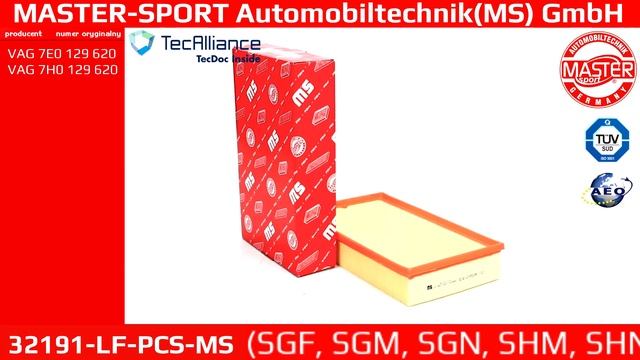 32191-LF-PCS-MS | AIR FILTER | Master-Sport-Automobiltechnik (MS) GmbH смотреть онлайн