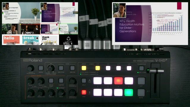 Roland V-1HD+ HD Audio/Video Switcher Overview