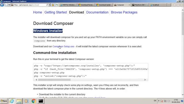 [Заметки] Установка PHP 7 в Windows (Composer, PhpStorm) смотреть онлайн