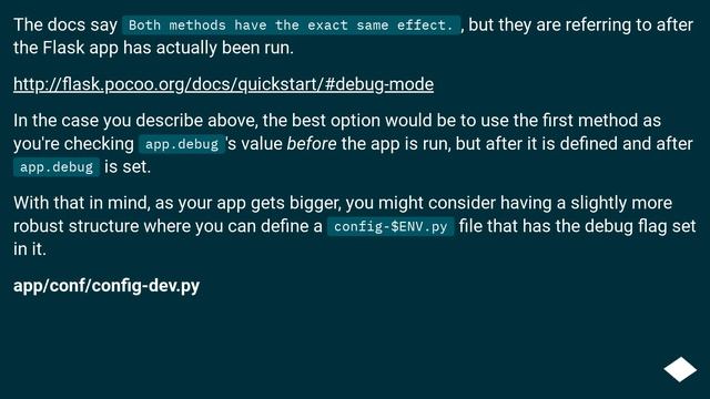 Where to put the debug flag in flask applications смотреть онлайн
