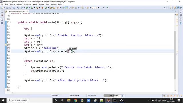 Session-18-Exceptions and Exception Handling in Java смотреть онлайн