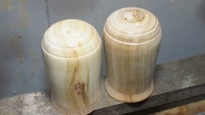 Солонка и перечница. Первый раз такое делаю на токарном станке