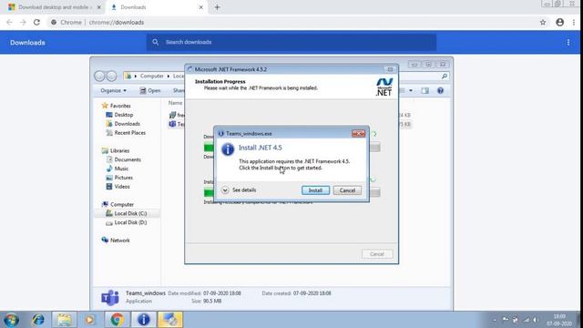 Microsoft teams download and install in windows 7 || download and install Microsoft teams on laptop смотреть онлайн