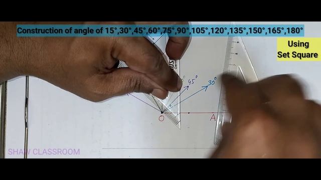 HOW TO USE SET SQUARE | CONSTRUCTION OF ANGLE 15°,30°,45°,60°,75°,90°,105°,120°,135°,150°,165°,180° смотреть онлайн
