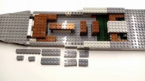 Линкор Ришелье (Battleship Richelieu). Лего корабль.Lego ship. Инструкция сборки. Brick ship.