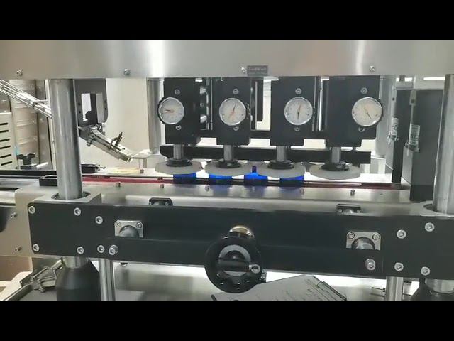 AU-R-140H Автоматическая высокоскоростная укупорочная машина с подачей крышки смотреть онлайн