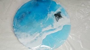 мк море из эпоксидной смолы  / море и пена часть 2 / море смолой