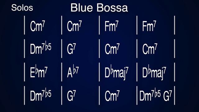 Blue Bossa Backing Track For Bass смотреть онлайн