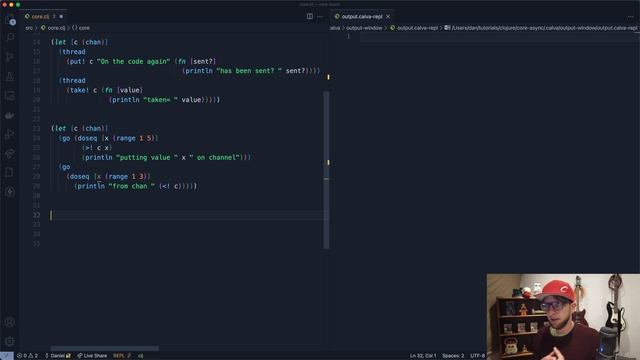 Clojure core.async tutorial (part 1) смотреть онлайн