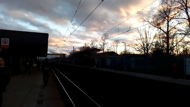 Москва 1097 ж/д платформа Бутово (будущая станция МЦД-2) осень день смотреть онлайн