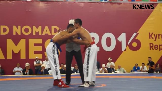 Игры кочевников-2016: Турнир по кыргыз курошу, финал/весовая категория 74 кг смотреть онлайн