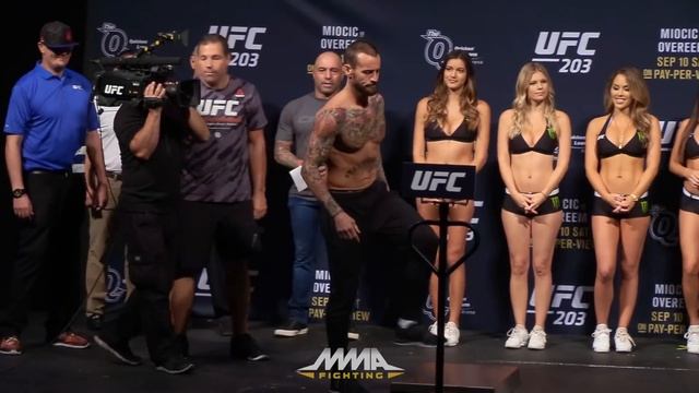 UFC 203 Weigh-Ins: CM Punk Refuses To Shake Mickey Gall's Hand
