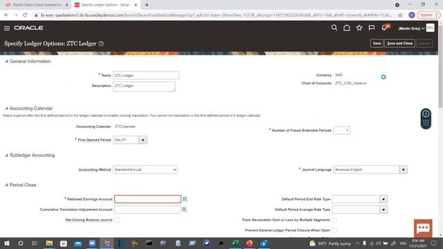 Oracle ERP Fusion -Financial module - General Ledger(GL) --07_03 اوراكل فيوجن - الاستاذ العام смотреть онлайн