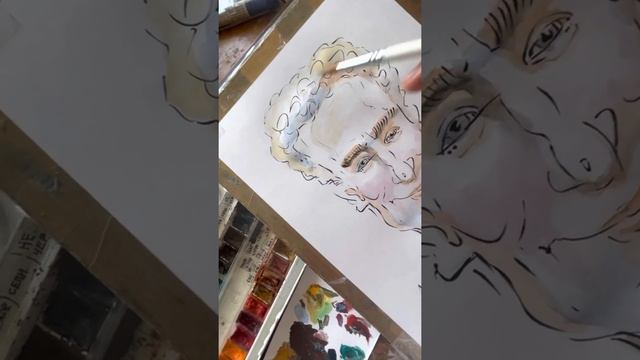 Мастер-Класс: Шарж акварелью и маркером Алена смотреть онлайн