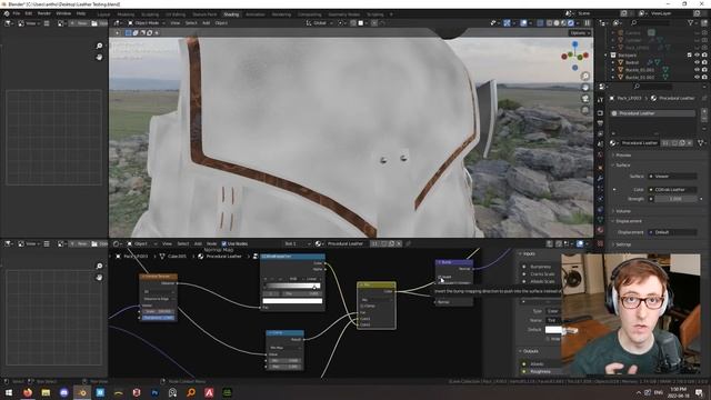 Blender: Procedural aging leather node смотреть онлайн
