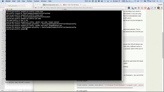 Using the git-profile project смотреть онлайн