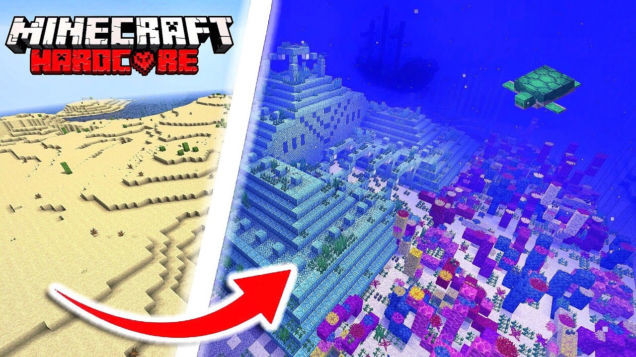 Я Превратил ПУСТЫНЮ в ОКЕАН в Майнкрафт Хардкоре ! смотреть онлайн