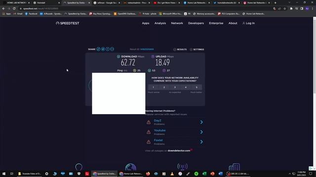 Australia's FTTN Speed Test 'Fibre To The Node' On A Good Night смотреть онлайн