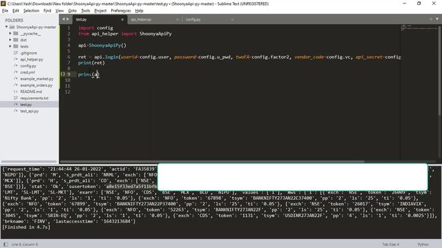 Part 1-How to setup Finvasia Shoonya Api Login and Generate Session смотреть онлайн