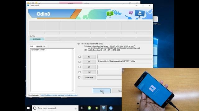 Samsung Galaxy A710F FRP Bypass 7.0 U2 & حذف جوجل اكونت Google Account Reset Done By Z3x_100%