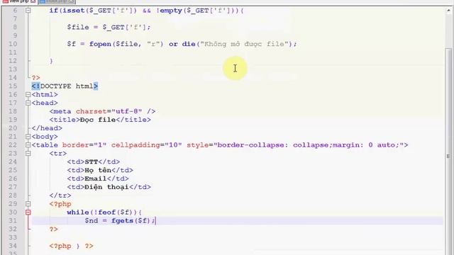 Hướng dẫn đọc file trong PHP смотреть онлайн