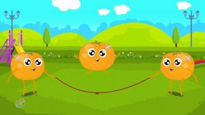 Five Little Oranges Jumping On The Bed | Nursery Rhymes | Kids Songs | Children Rhyme