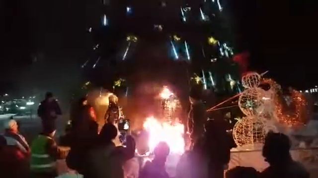 Главная елка чуть не сгорела . Петропавловск камчатский смотреть онлайн