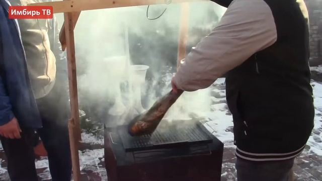 Баранья нога на костре - Имбирь ТВ смотреть онлайн