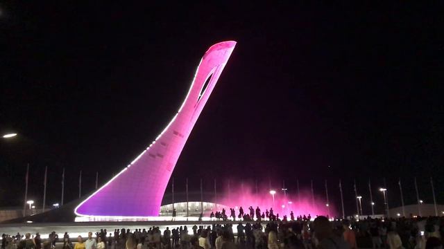 Олимпийский Парк в Сочи -2018. Поющие Фонтаны. смотреть онлайн