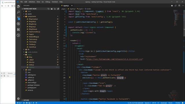 49 Authentication - Build form and sign in with google with Firebase смотреть онлайн
