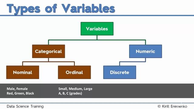 1.3 - Types of Variables Categorical vs Numeric - The Ultimate Data Science Course A-Z смотреть онлайн
