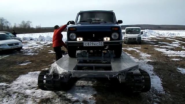 Снегоболотоход ТСН 74 на гусеницах. смотреть онлайн