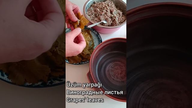 Azərbaycan mətbəxindən yarpaq dolmasının hazırlanması.?? Азербайджанская кухня ??. Долма. смотреть онлайн