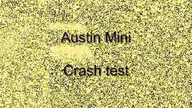 Austin Mini crash test.avi смотреть онлайн
