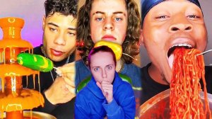 ЧТО ЭТИ АМЕРИКАНЦЫ СЕБЕ ПОЗВОЛЯЮТ  самый острый ЧЕЛЛЕНДЖ в мукбанг и асмр